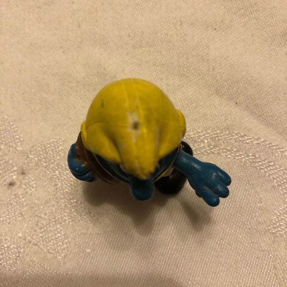 VTG 1980 "The Smurfs" Schleich "American Football" PEYO -- 1980s 2 inch / 5 cm - Picture 3 of 9